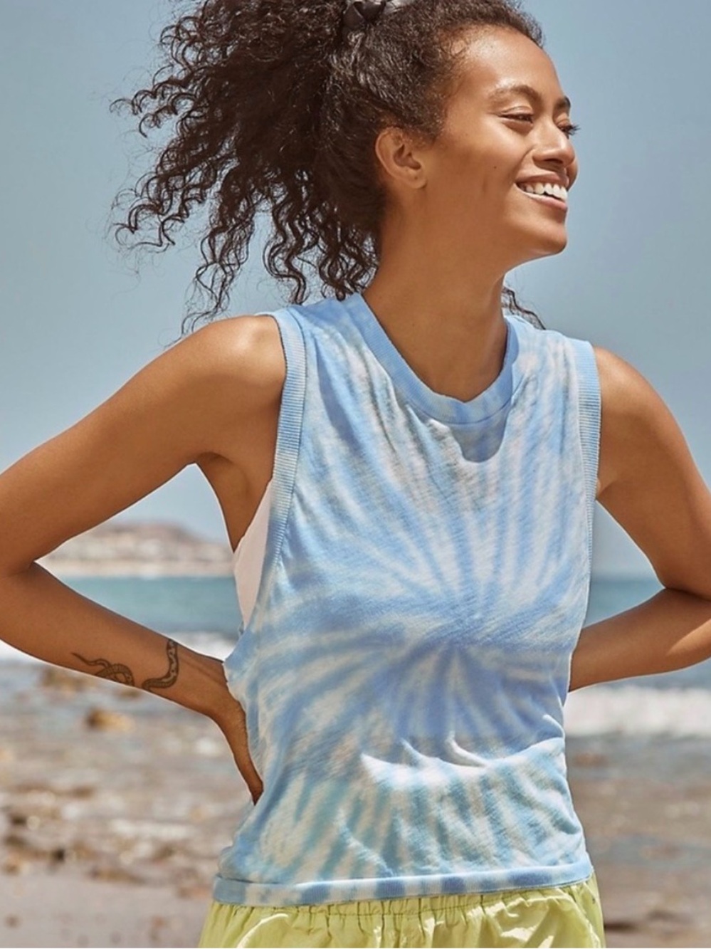 Free People Movement Love Tank Tie Dye
White/Bluestone Combo Size XS